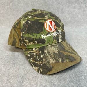 Nutri Sphere Camo Hat Cap‎ Adult OSFA Green SnapBack Farmer Outdoor Hunt Casual